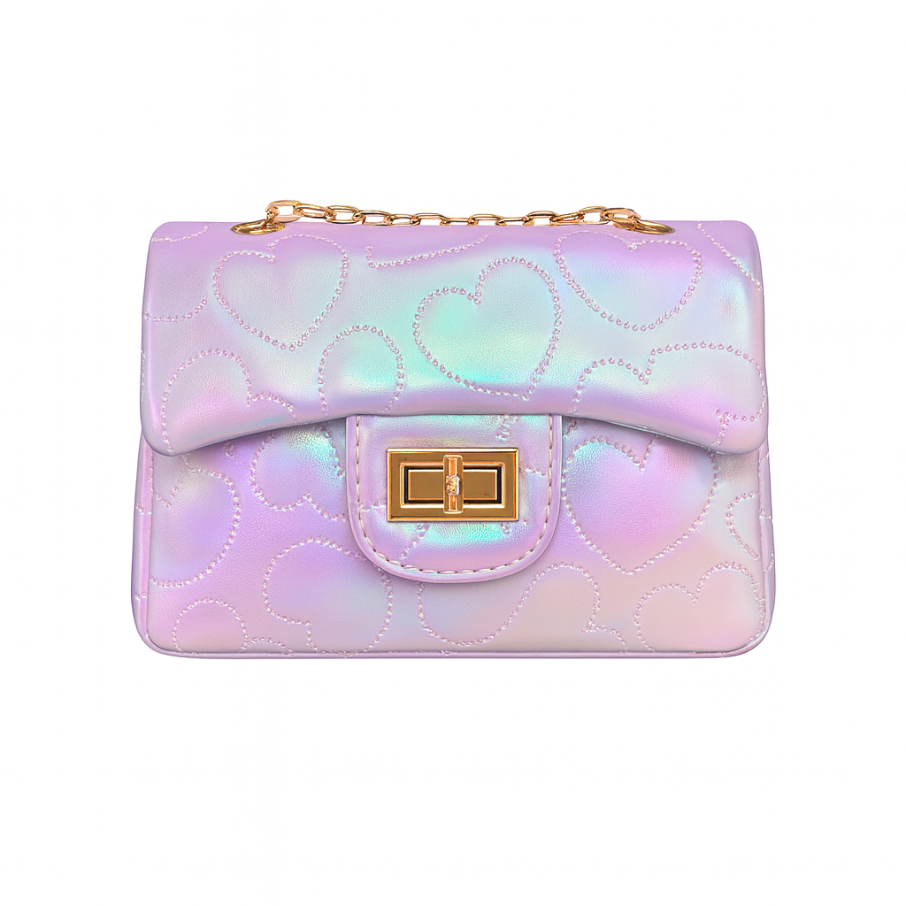 Shiny Dotted Classic Handbag