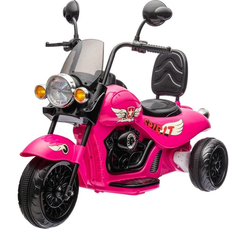 12V Kids Cruiser 1-Seater Motorcycle – Pink