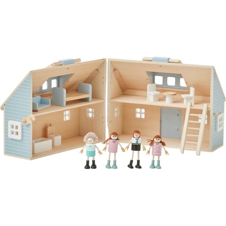 Olivia’s Little World Quaint Portable Dolls Cottage & Accessories for 3.5″ Dolls
