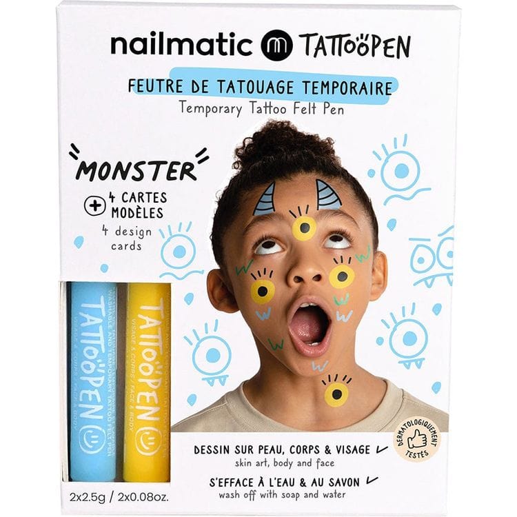 Monster Tattoo Pen Set for Kids