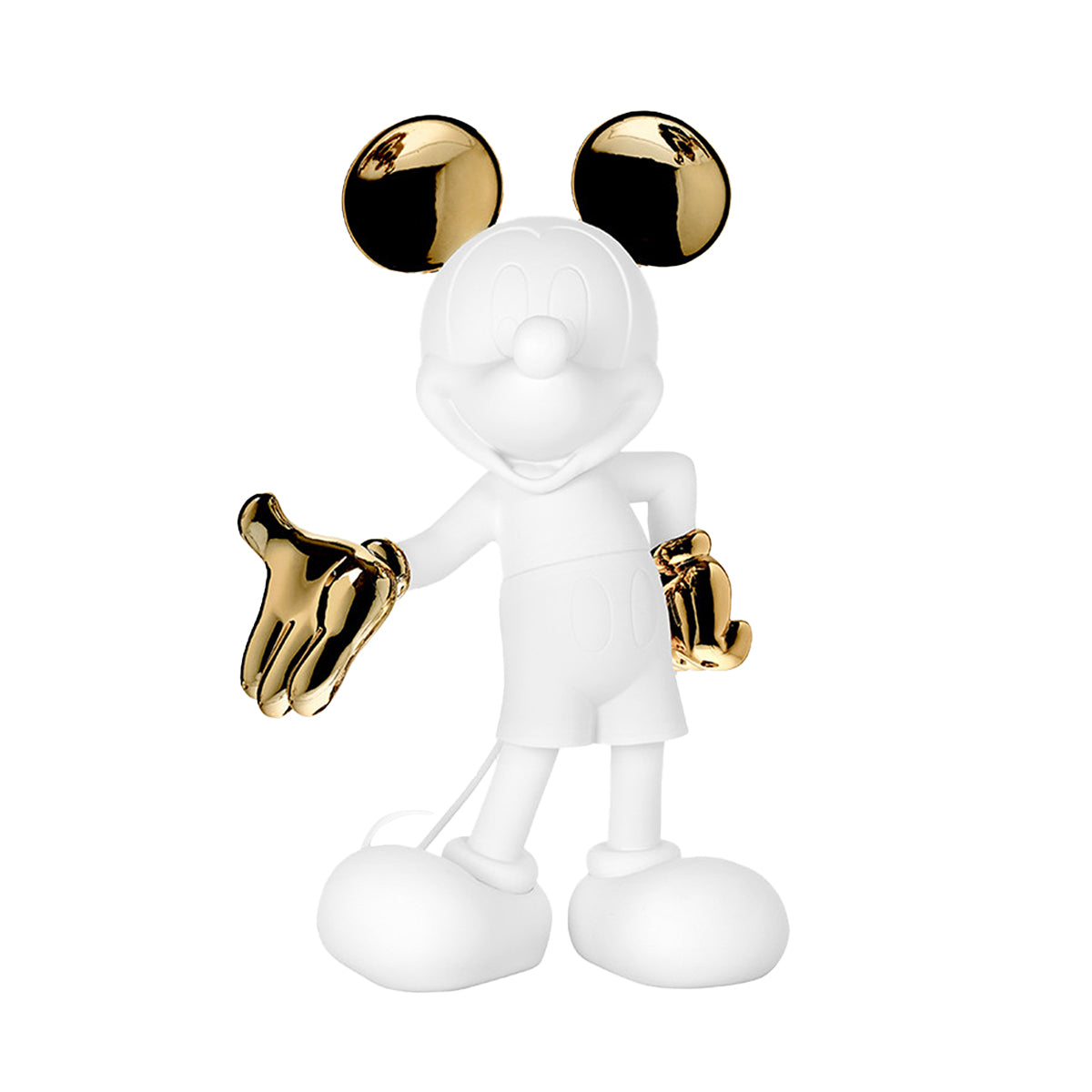 Mickey Mouse Figure White & Gold – 23.6″