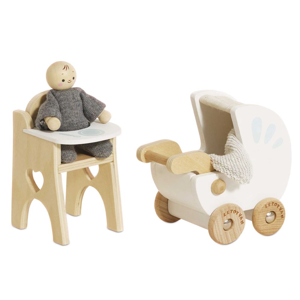 Nursery Dollhouse Furniture Set