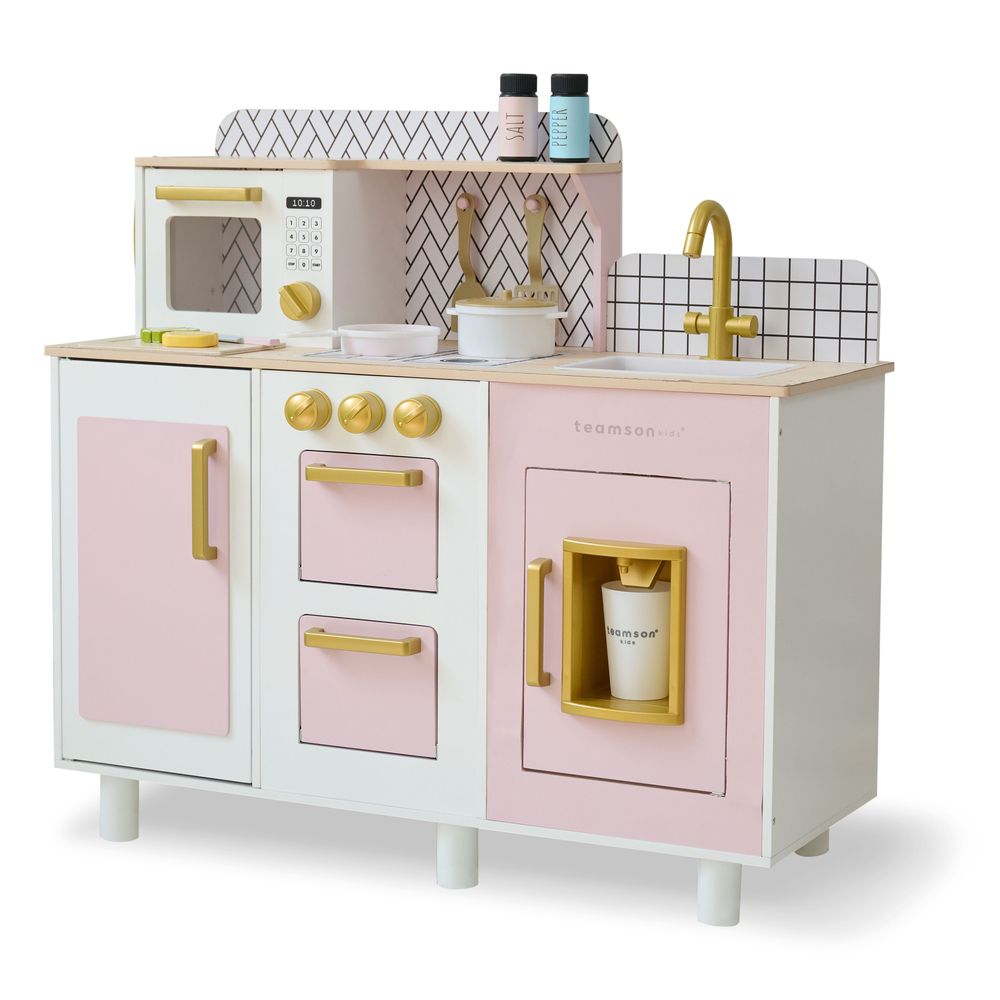Little Chef Hampton Wooden Play Kitchen with Ice Dispenser & Sink