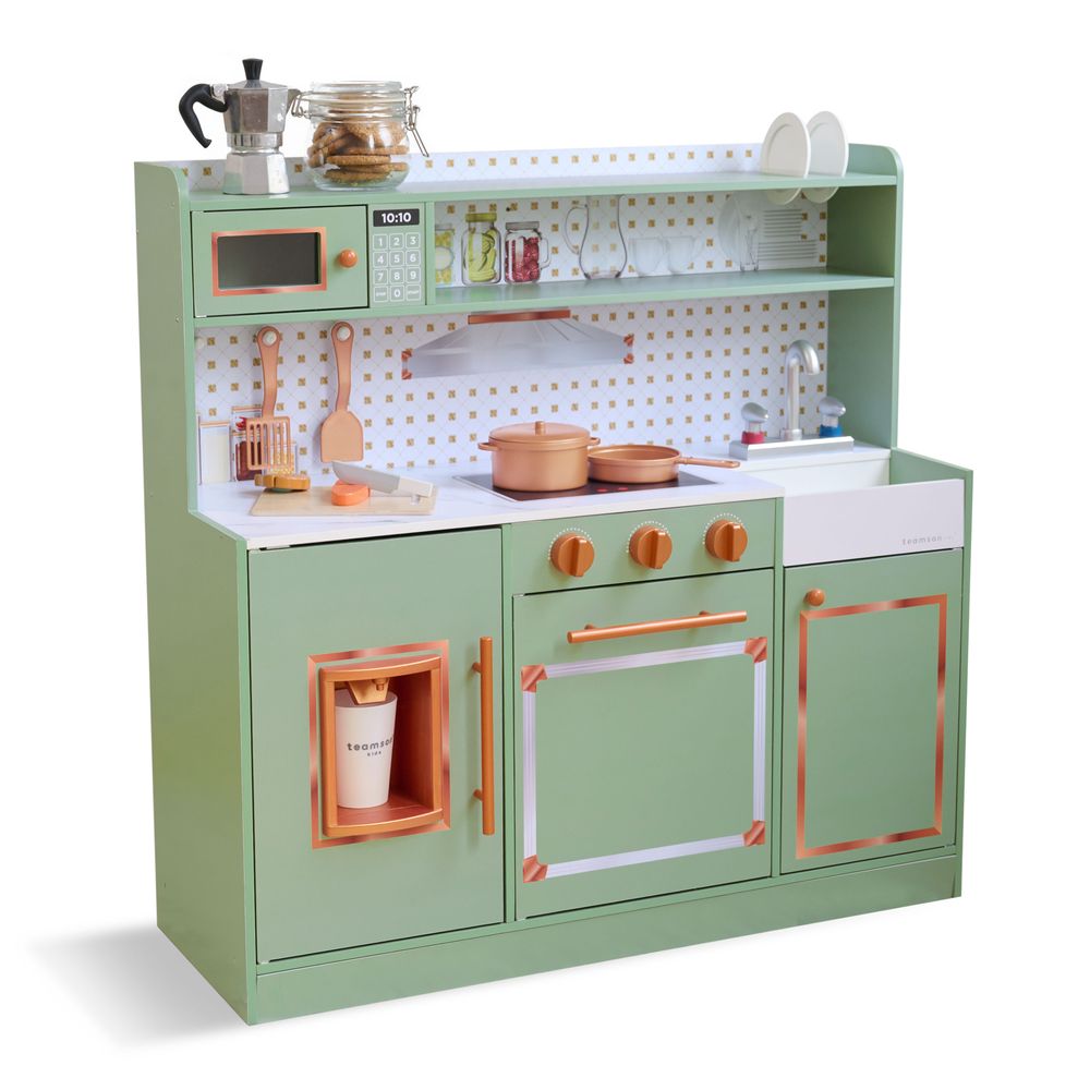 Little Chef St. Louis Wooden Play Kitchen with Sink & Ice Dispenser