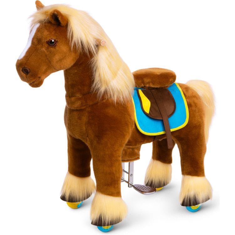 Brown Model X Ride-On Horse – 4-7 Years