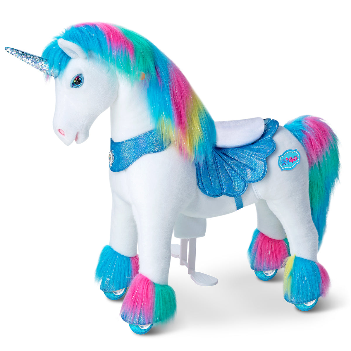 Rainbow Unicorn Model Y Ride on Toy – 4-7 Years