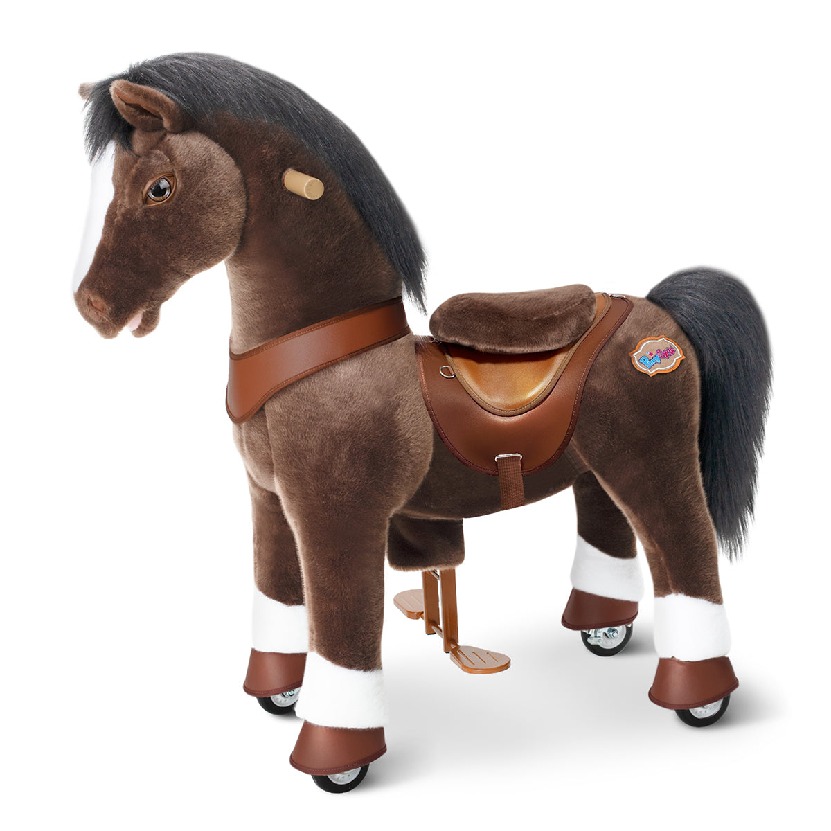 Chocolate Brown Model Y Horse Ride on Toy – 4-7 Years