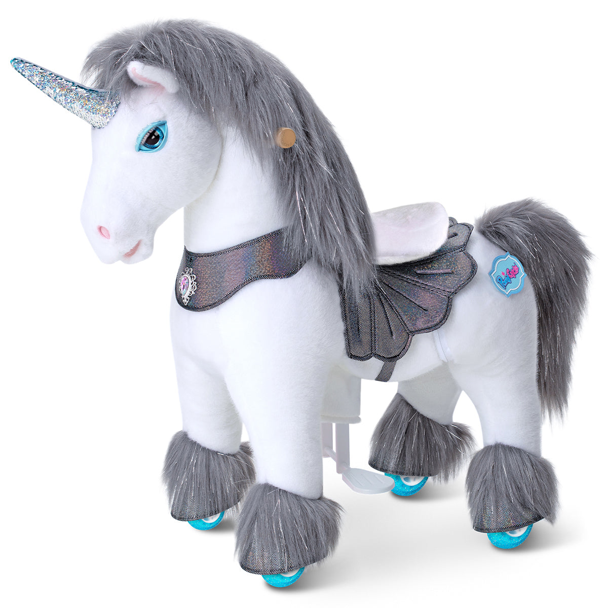 Grey Unicorn Model Y Ride on Toy – 3-4 Years