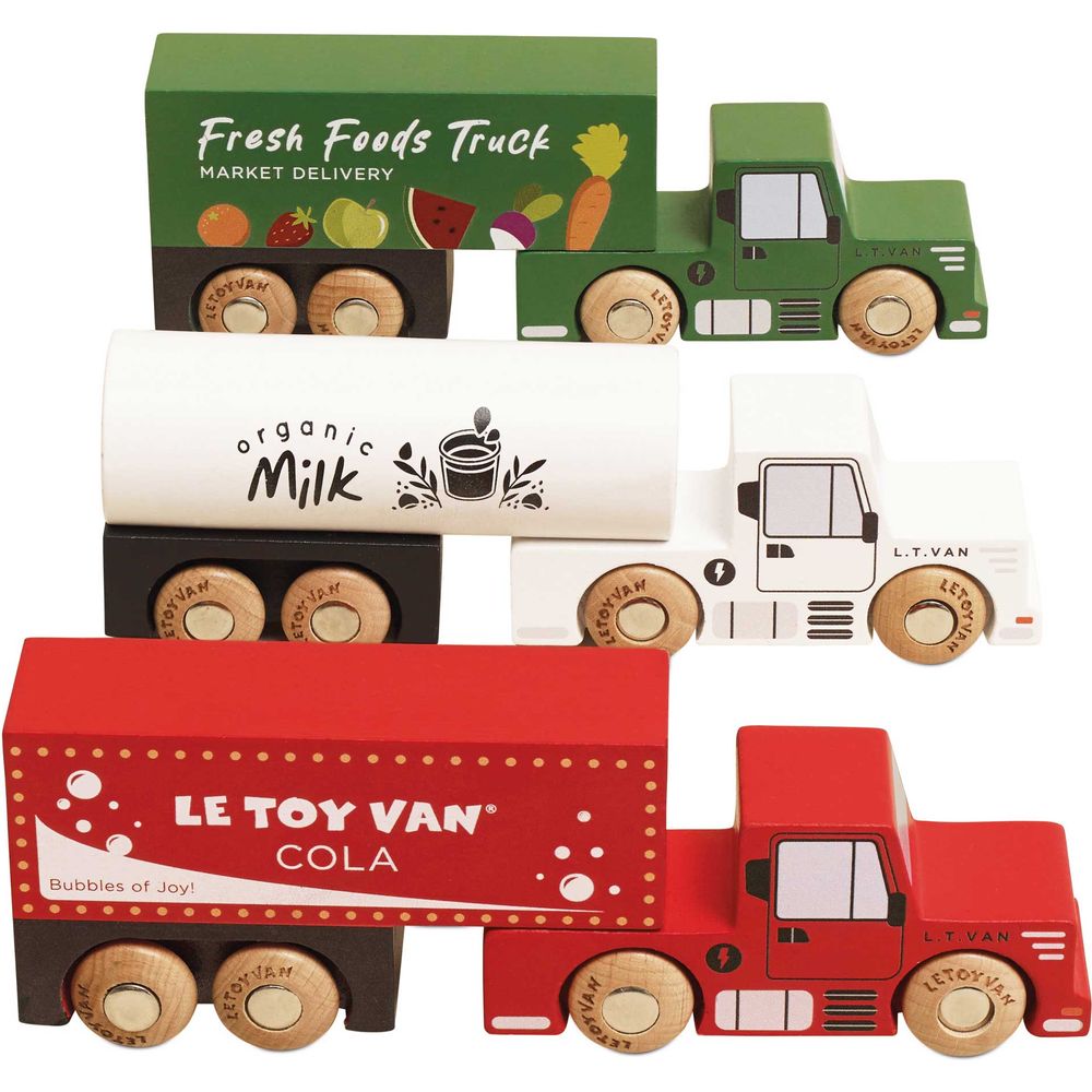 Wooden Trailer Truck Set