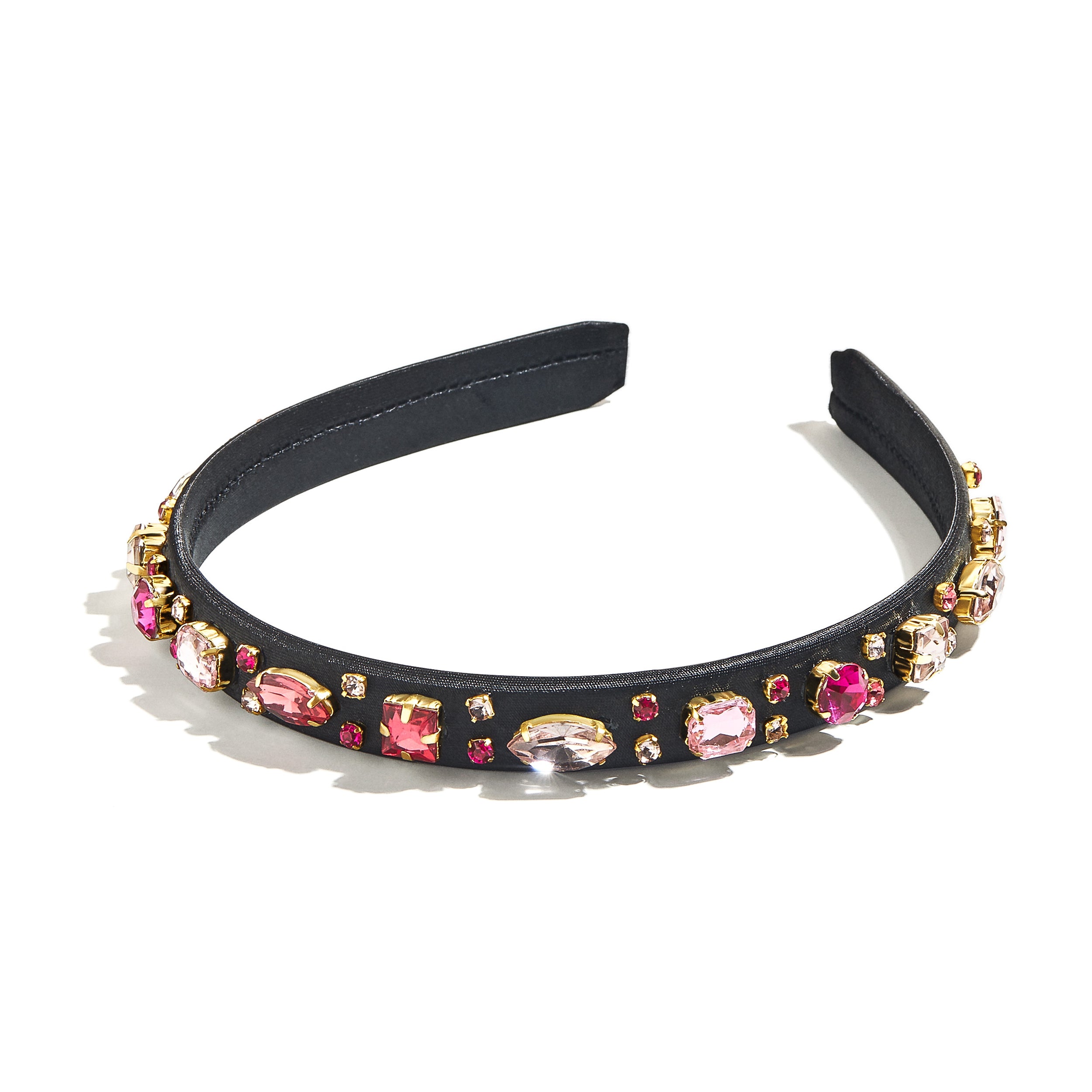 Crown Gems Kids’ Headband – Black