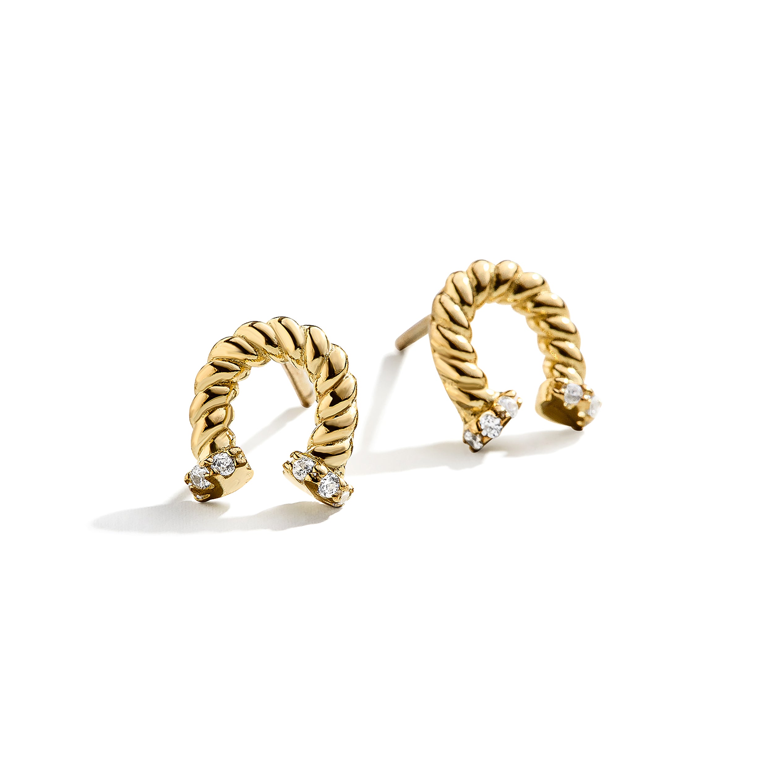 Horseshoe 18k Gold Kids’ Earrings