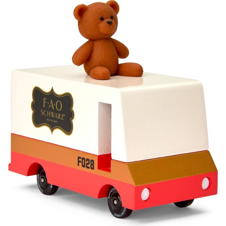FAO SchwarzV Wooden Van with Teddy Bear Topper
