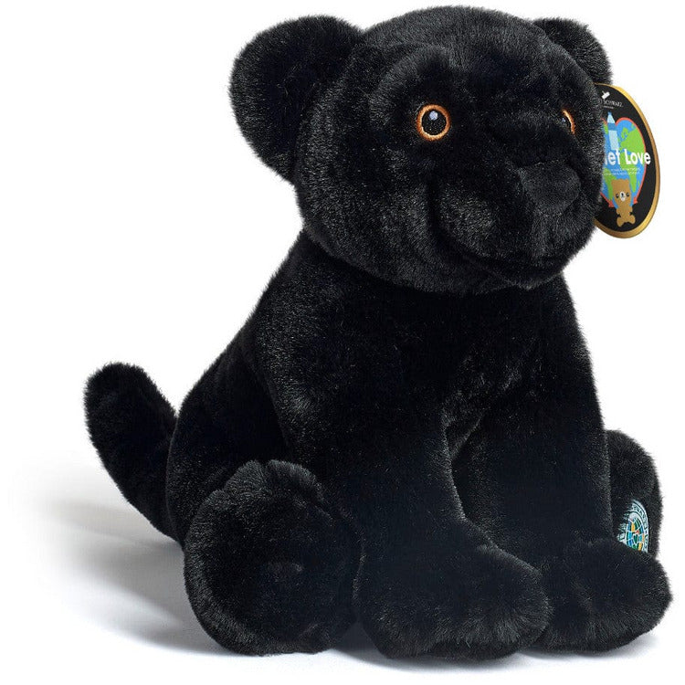 10″ Planet Love Recycled Bottle Toy Plush Black Panther