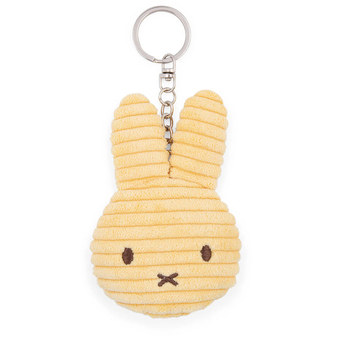 Miffy Flat ECO Corduroy Keychain Buttercream – 4″