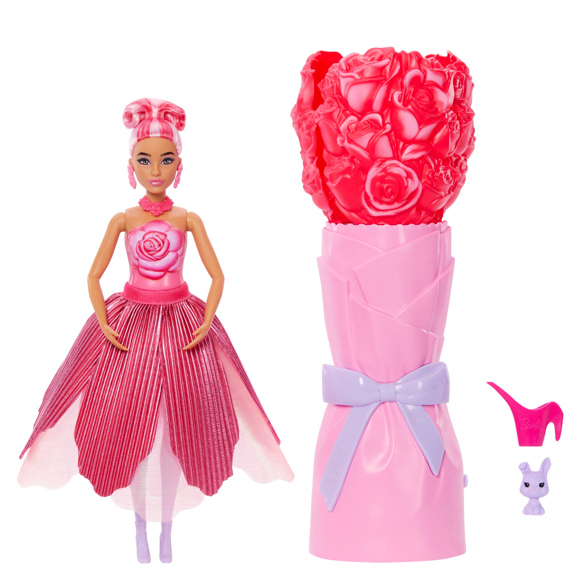 Barbie Petal Pop Doll and Accessories – Rose