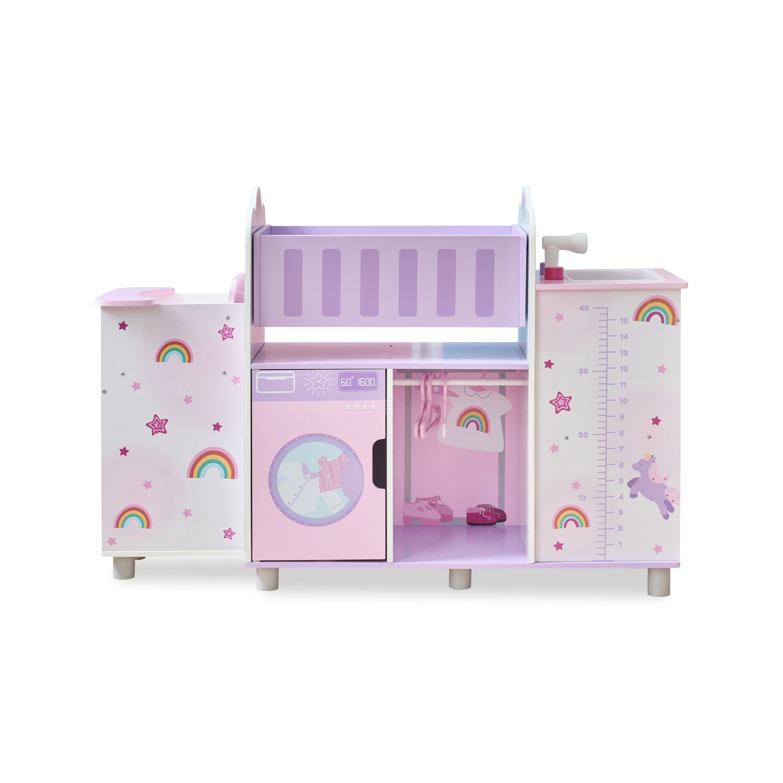 Olivia’s Little World Wood Doll Nursery with Cradle, Sink & Closet