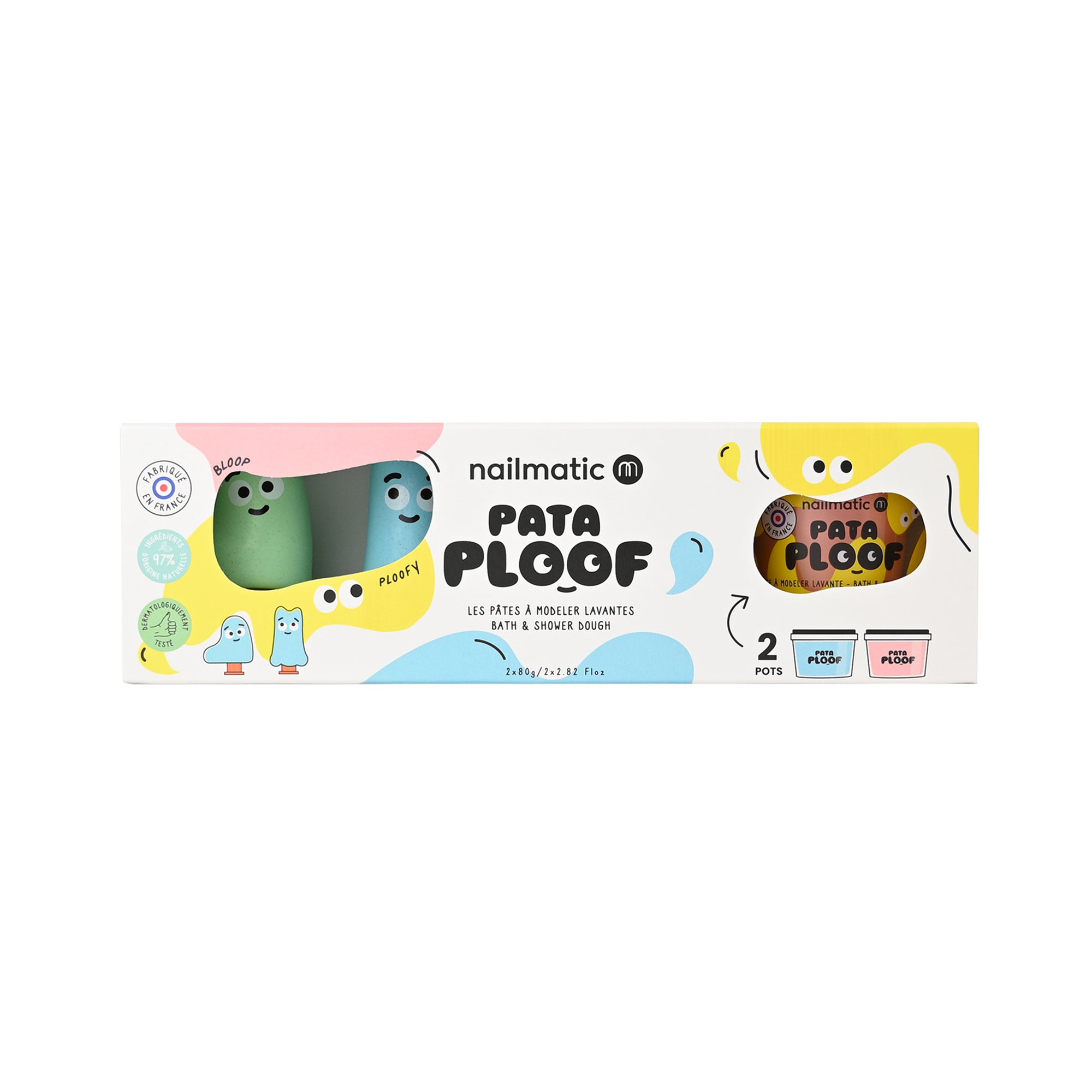 Pataploof – Pink and Blue Bath & Shower Dough + Bloop Ploofy