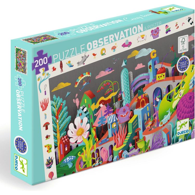 Observation 200 Piece Puzzle – Crazy Town