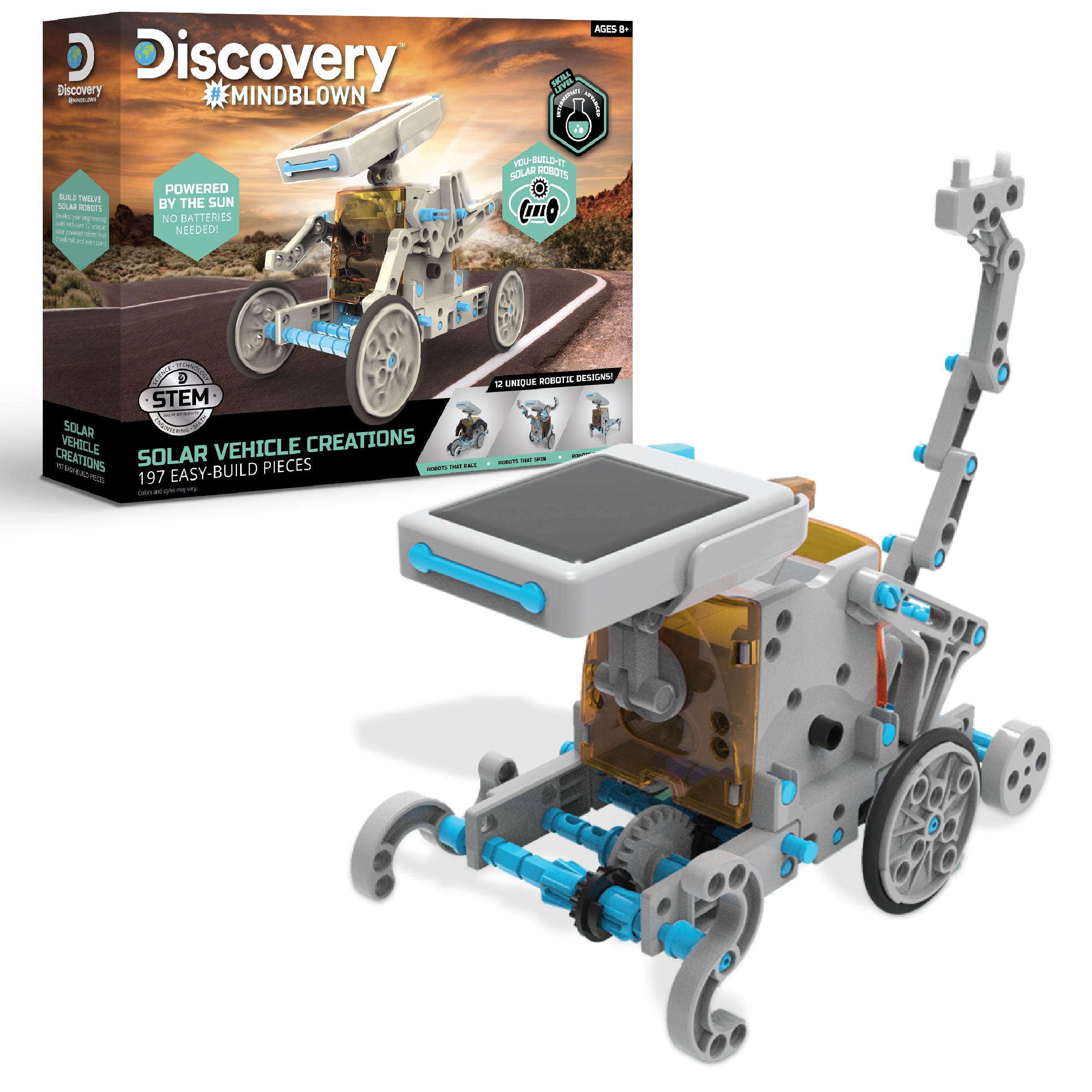 Solar Vehicle Creation Easy-Build Kit – 197 Pieces