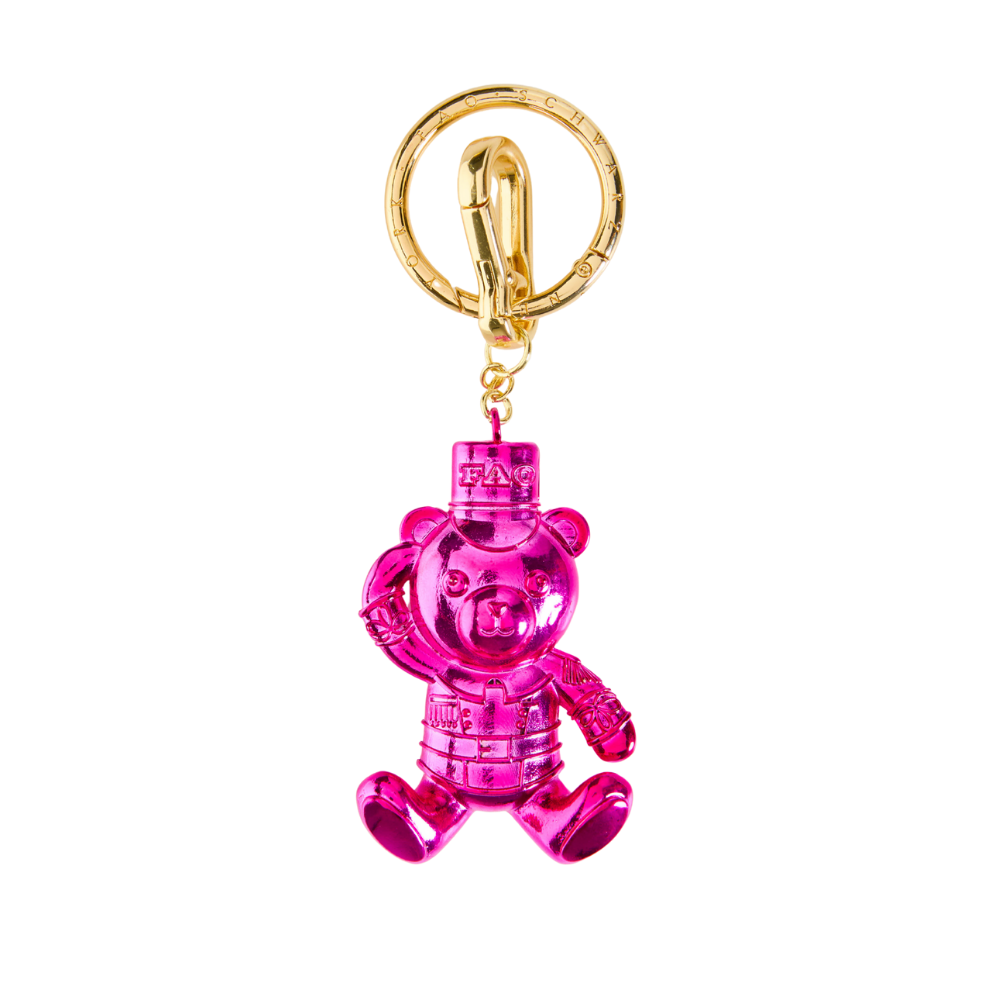FAO Chrome Bear Keychain