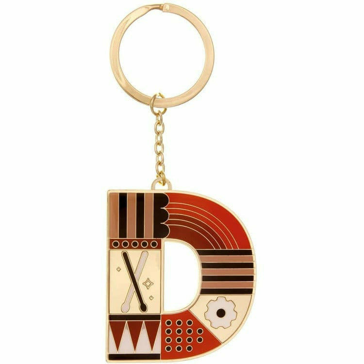Small Initial FAO Keychain – Letter D