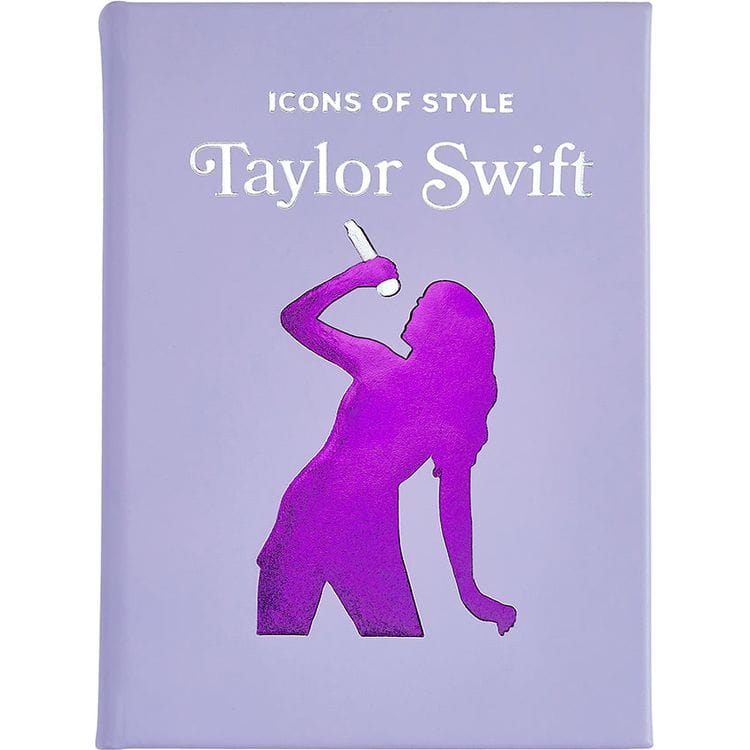 “Icons of Style: Taylor Swift” Book in Lilac Bonded Leather