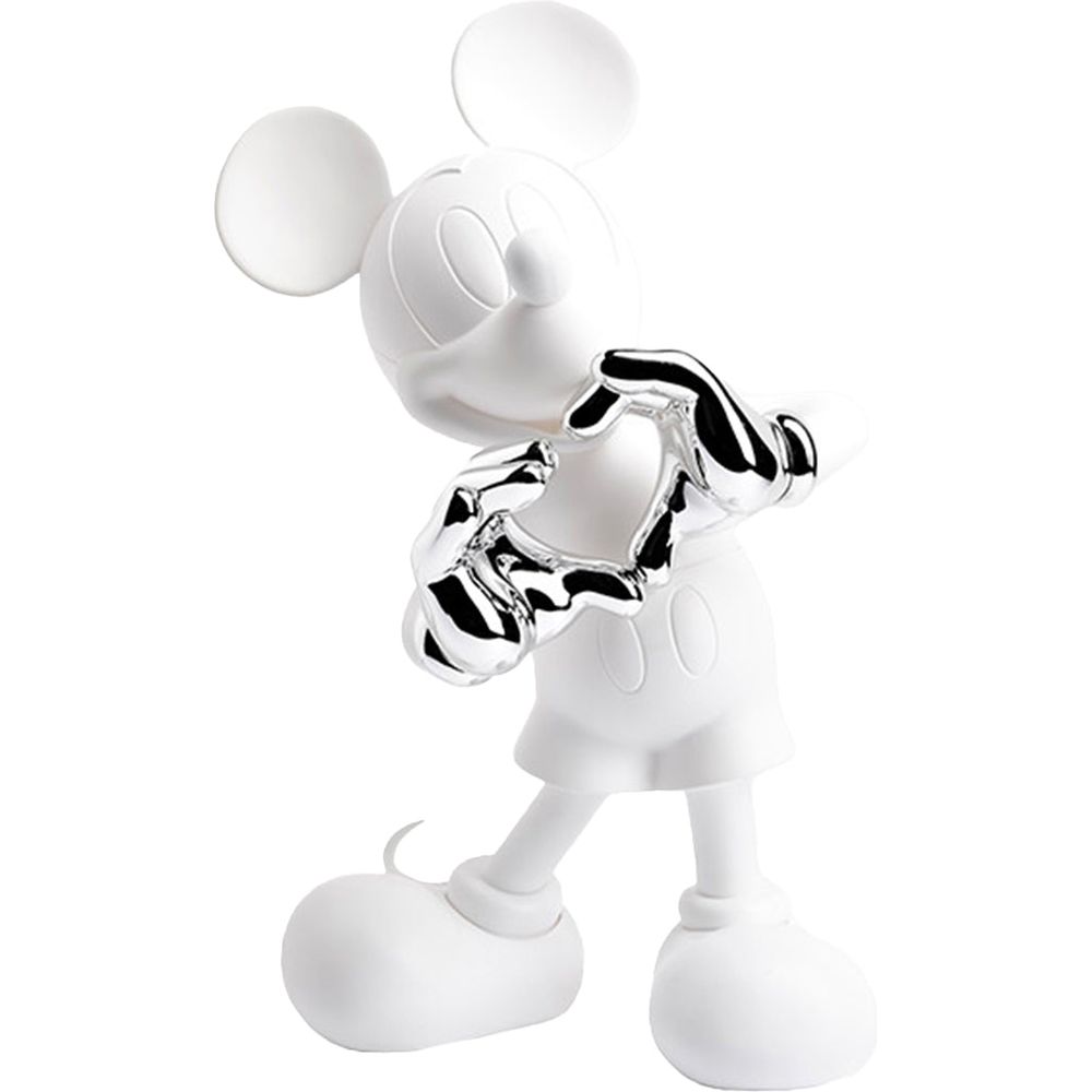 Mickey Mouse With Love 12″ Kelly Hoppen Figurine – White & Silver
