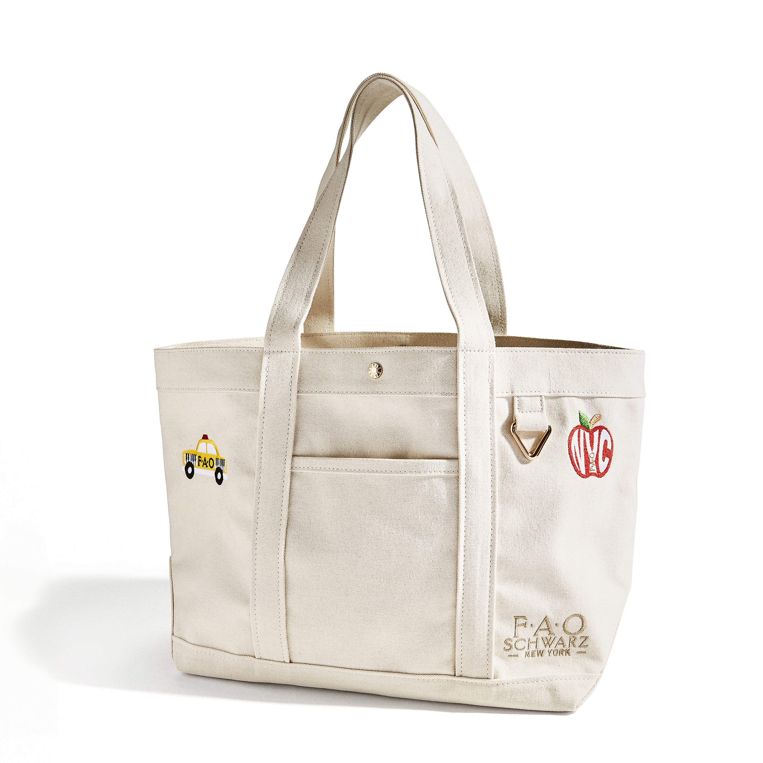 FAO x BaubleBar Medium Tote Bag – Neutral