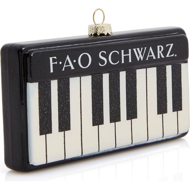 FAO Piano Glass Ornament