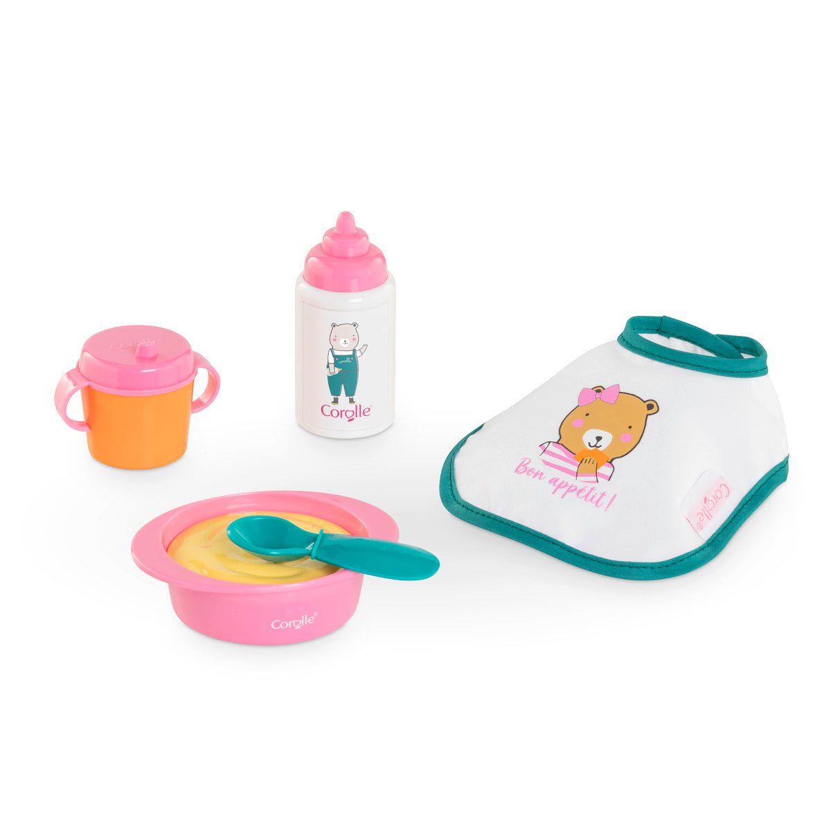 Mealtime Pretend Play Set for 12″ Dolls