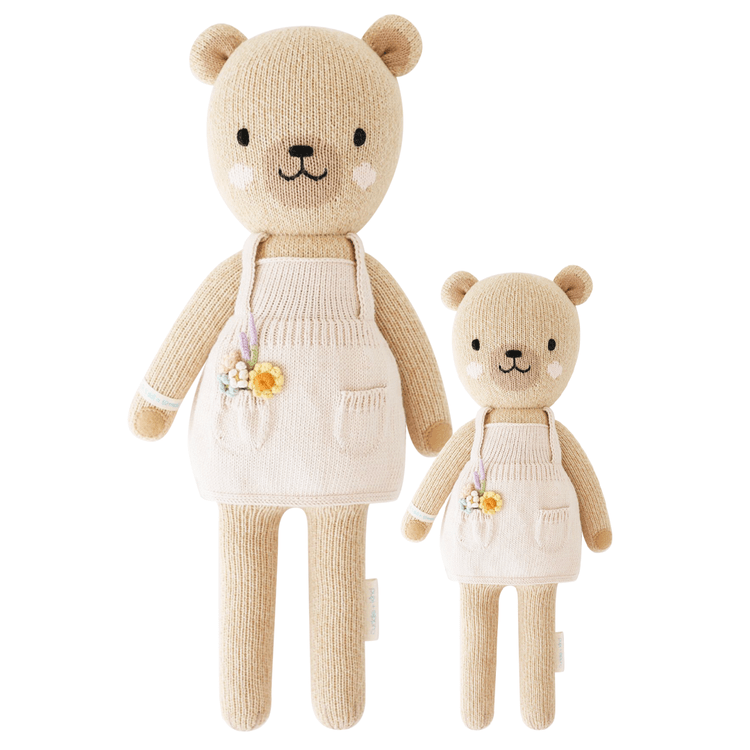 Regular 20″ Goldie the Honey Bear Hand-Knit Doll