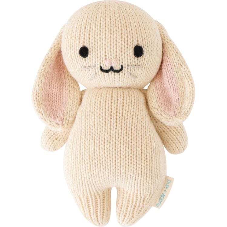 7″ Baby Bunny (Oatmeal) Hand-Knit Doll