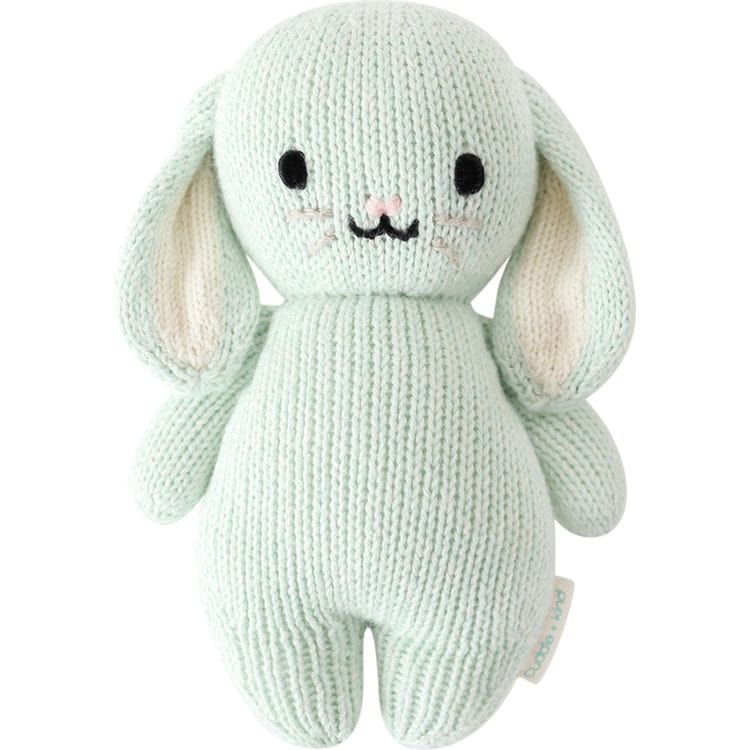 7″ Baby Bunny (Mint) Hand-Knit Doll