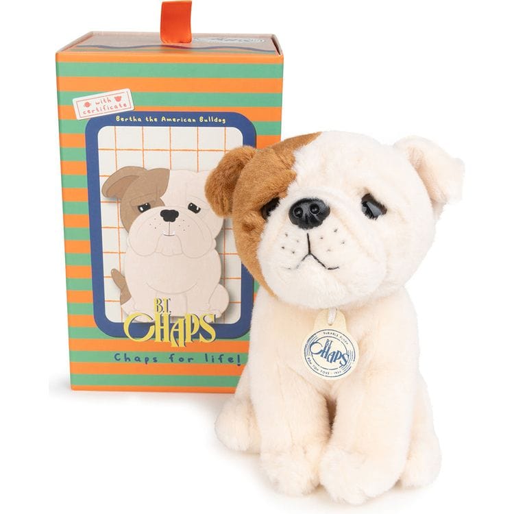 BT Chaps Bertha the American Bulldog Plush in Giftbox – 6.5″
