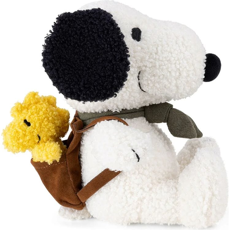 Peanuts Snoopy Plush with Woodstock in Backpack – 8″