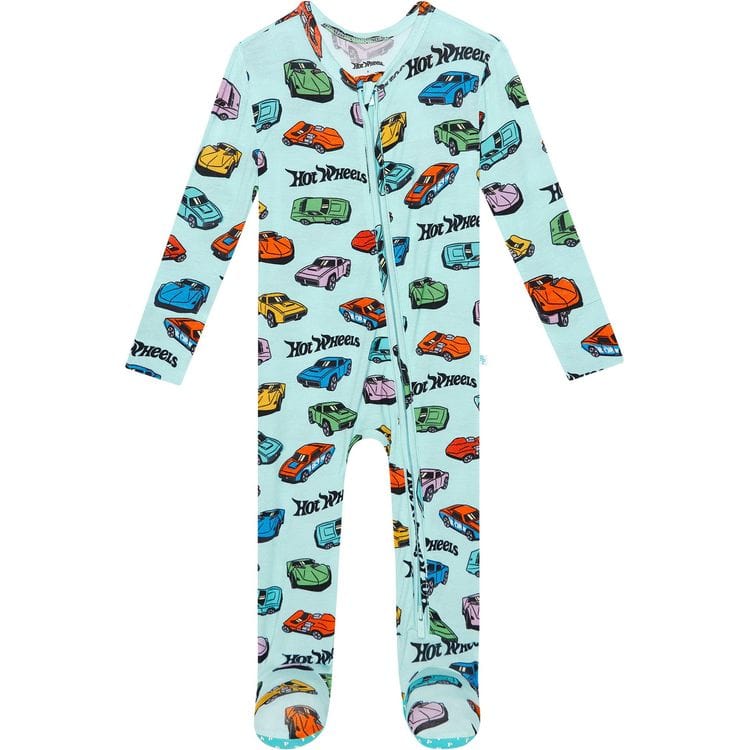Retro Hot Wheels – Footie Zippered One Piece