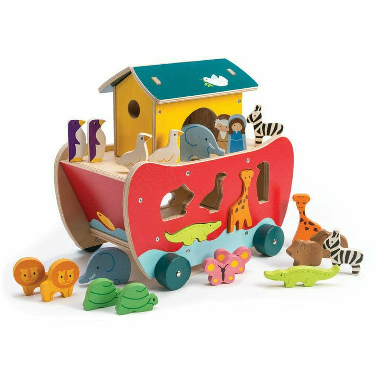 Noah’s Shape Sorter Ark Wooden Toy