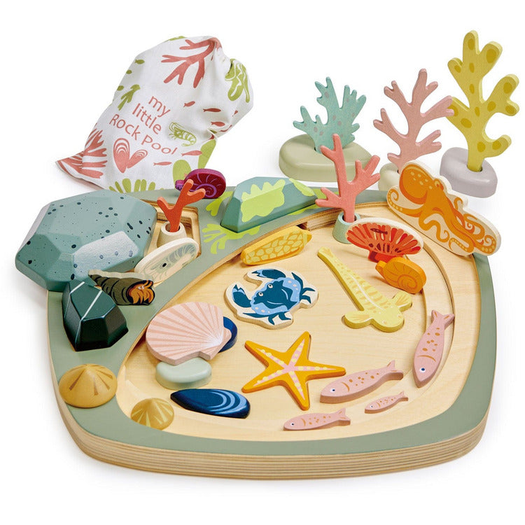 Wooden My Little Rock Pool Activity Toy