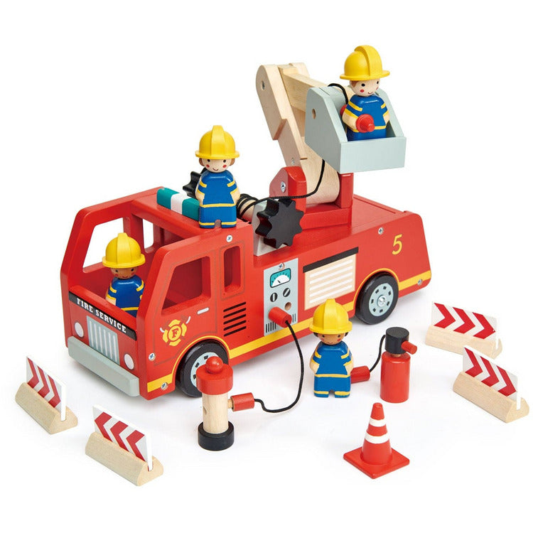 Wooden Toy Fire Engine Truck