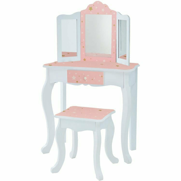 Fashion Twinkle Star Gisele Vanity Set – Pink/White