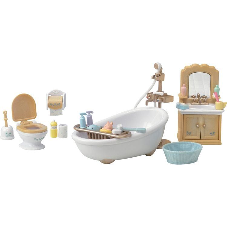 Calico Critters Country Bathroom Set, Dollhouse Furniture and Accessories