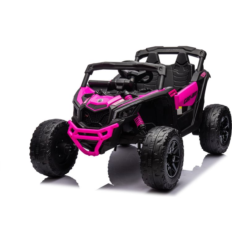 24V Can Am Maverick 1-Seater UTV Ride On – Pink